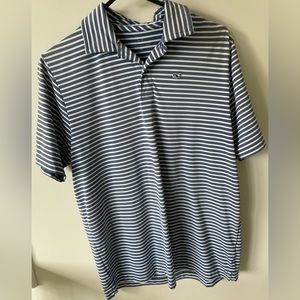 Youth Vineyard Vines Striped Golf Polo